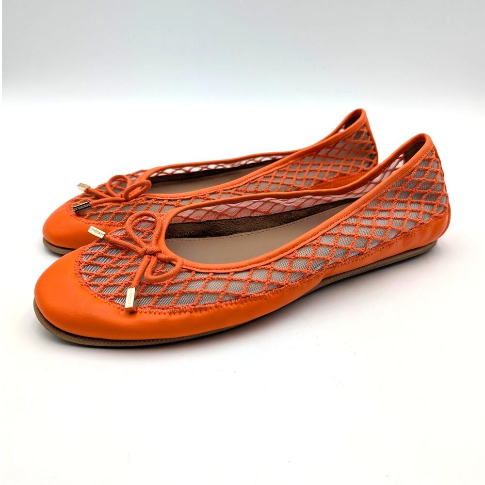 Aerosoles Palma Slip-On Flat Shoes Women's Orange Mesh Size US9.5M EU39.5